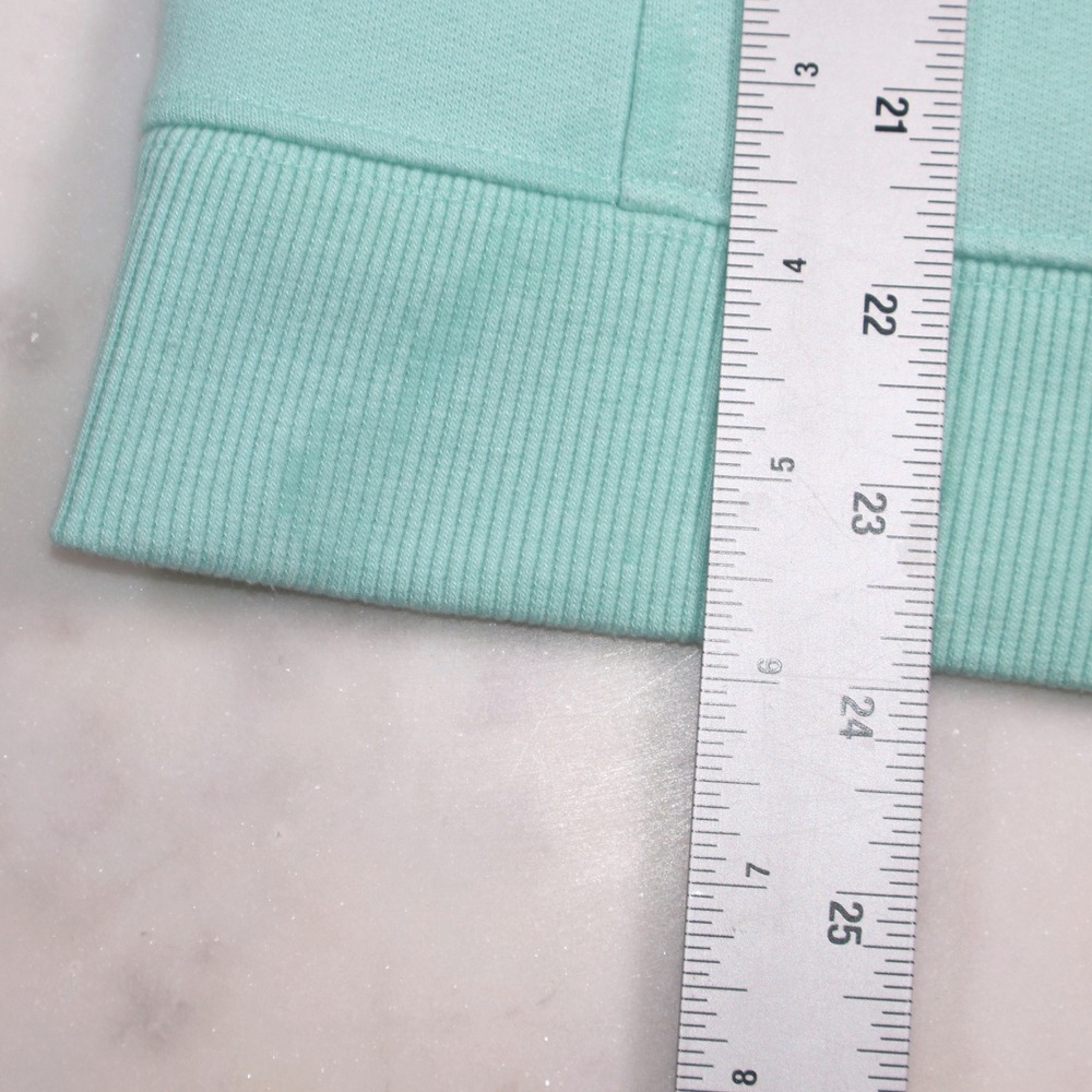 Vineyard Vines Womens Large Mint Green Quarter Zip Fleece Pullover Whale Logo - Picture 4 of 11